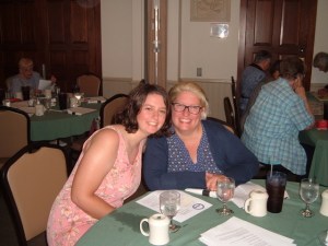 Ainslie Lounsbury, 2018 scholarship winner, with her mother Tina. Photo by Allan Meyer.