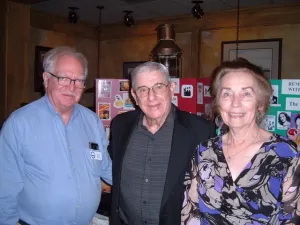 2018 W.C. Petty Award recipient Cathy Dier with Dave Miller and Larry Bergnach. Photo by Allan Meyer.
