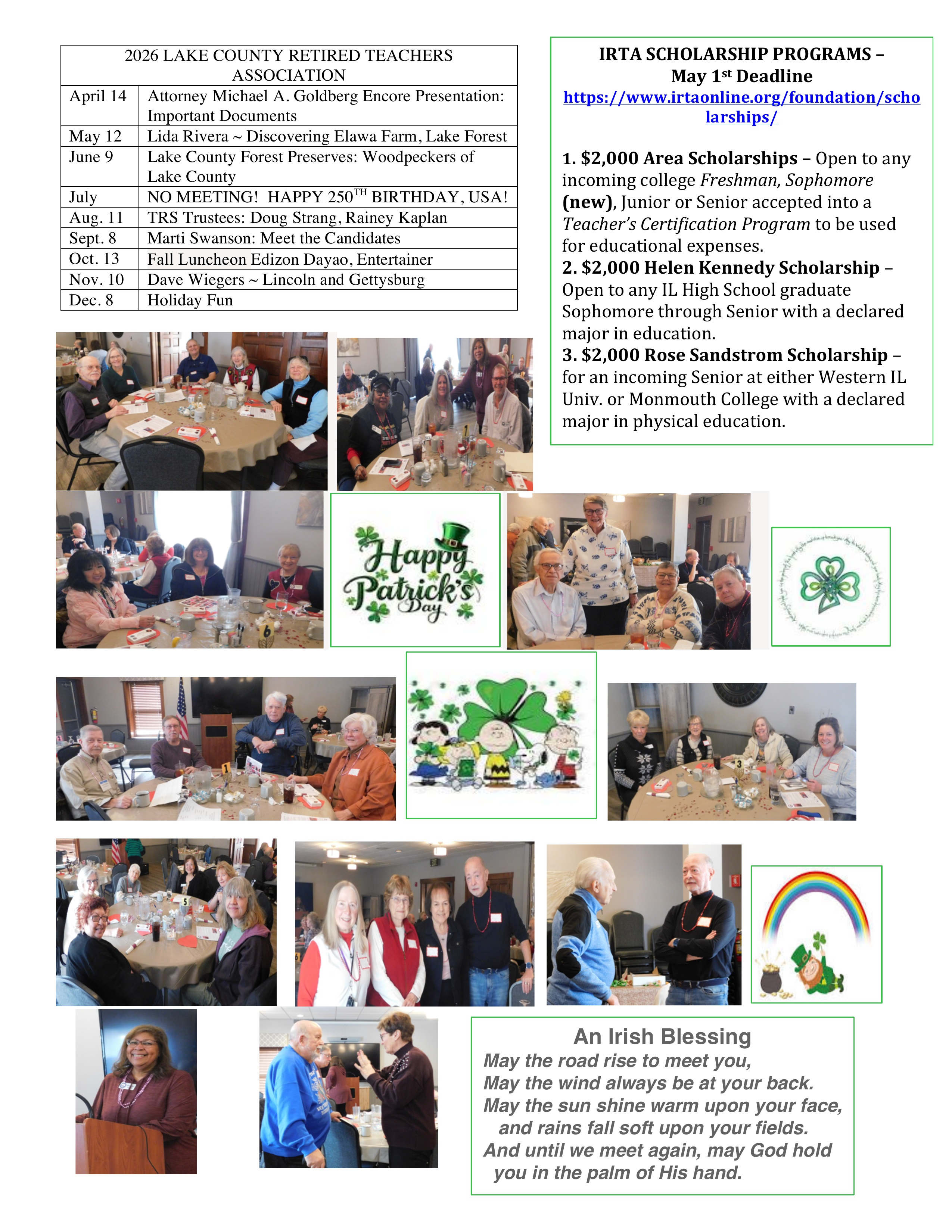 March 2026 newsletter, page 2